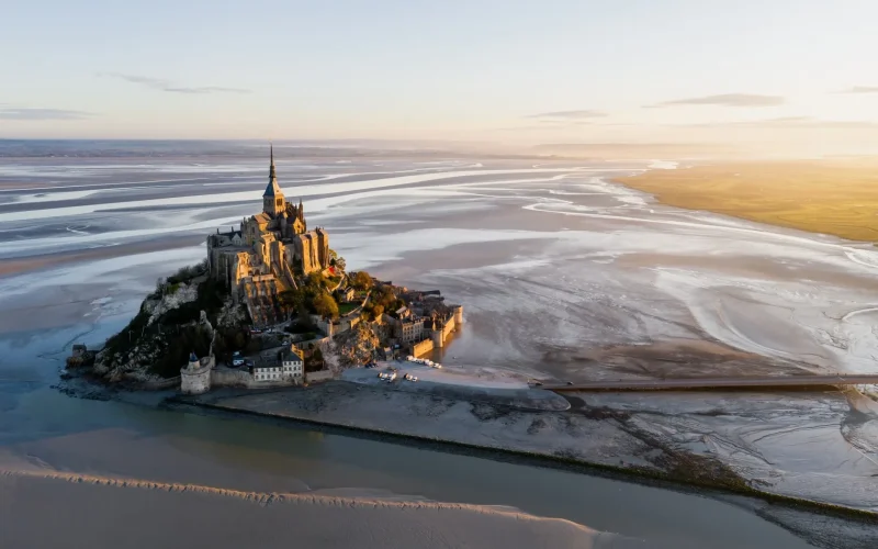 Baie du Mont Saint Michel en Normandie