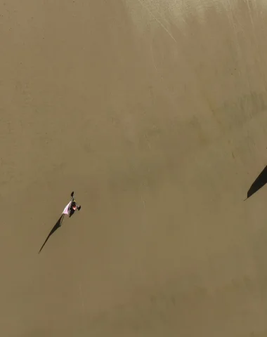 Land sailing in Normandy